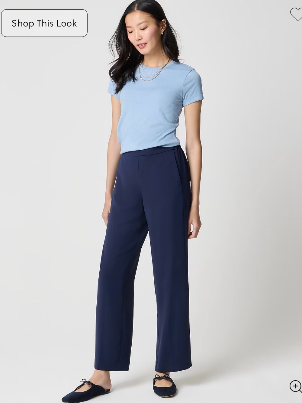 Jcrew factory wide leg Jamie pant